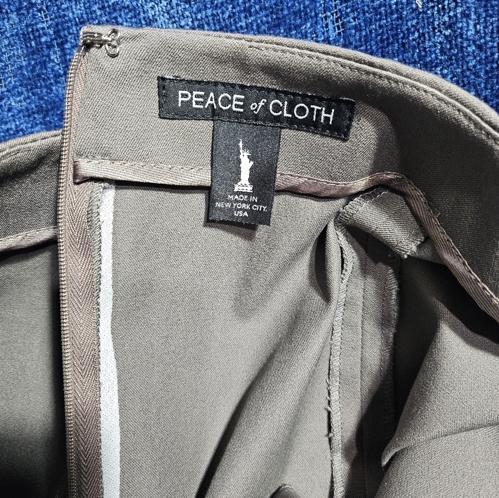 NEW Peace of Cloth Taupe Pencil Skirt Small - Picture 5 of 9
